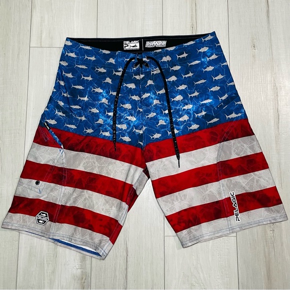 Pelagic Other - Pelagic America USA Sharkskin Boardshorts 🇺🇸